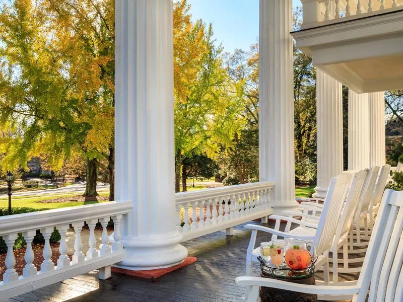 Southern plantation porch