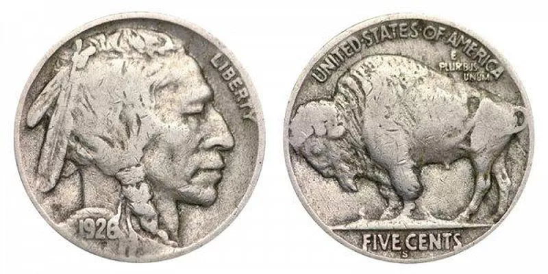 1926 S Buffalo Nickel