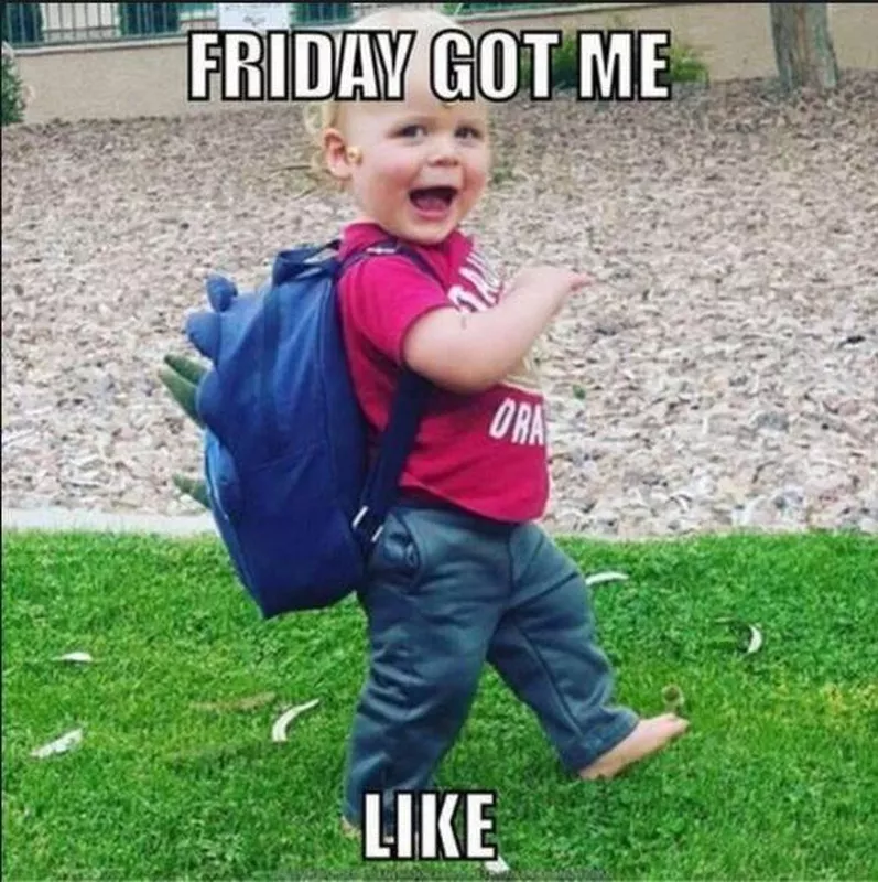 Happy Friday baby meme