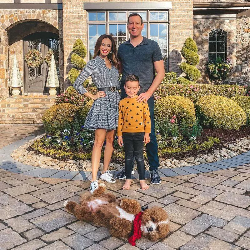 Kyle Busch, Samantha Busch and Brexton Busch