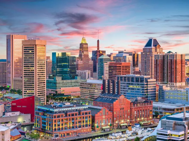 Baltimore, Maryland, USA Skyline