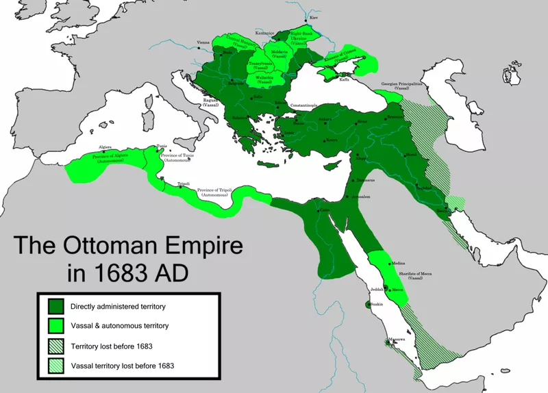 Map of the Ottoman Empire