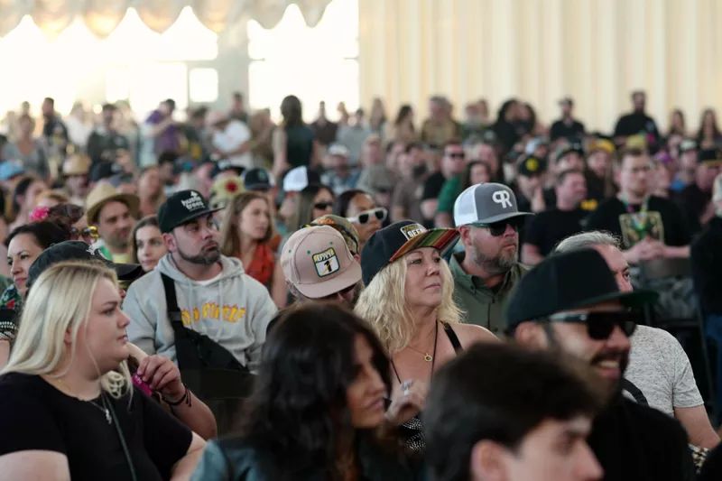 The crowd at the ceremony