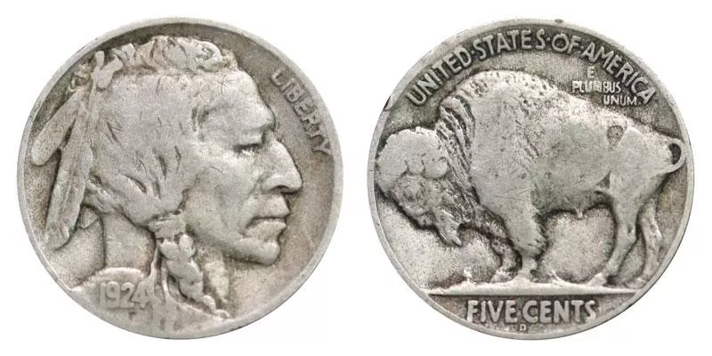 1924 D Buffalo Nickel