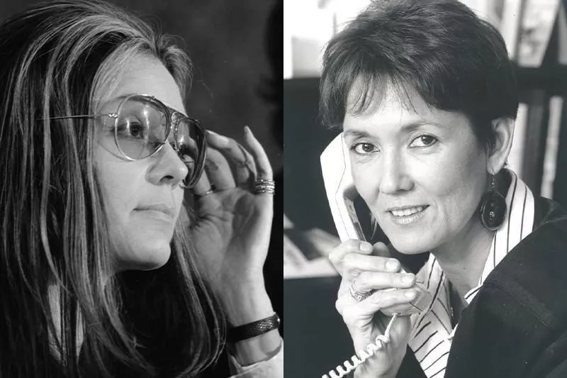 Gloria Steinem and Irina Dunn