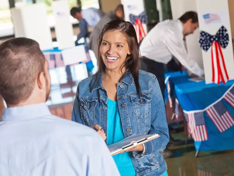 Person working on political campaign