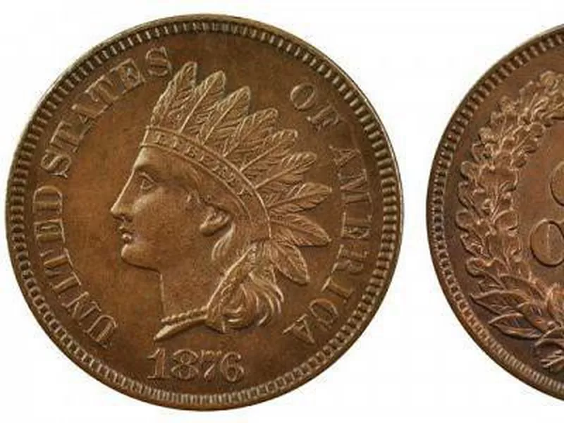 1876 Indian Head Penny