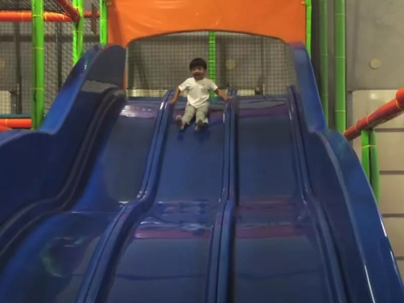 Ryan at an indoor playground