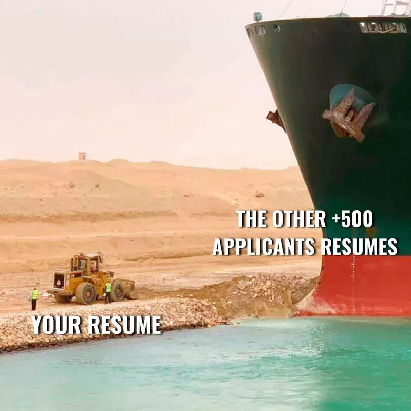 A pile of resumes