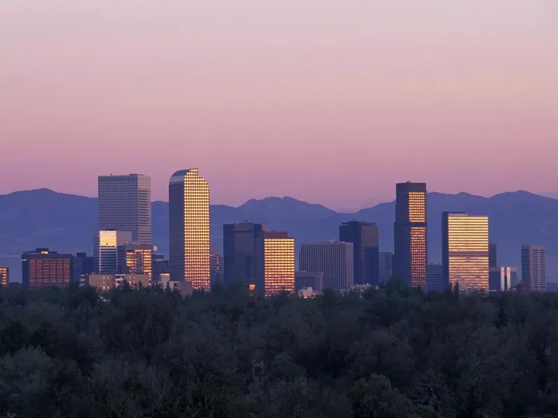 Denver Skyline at sunrise