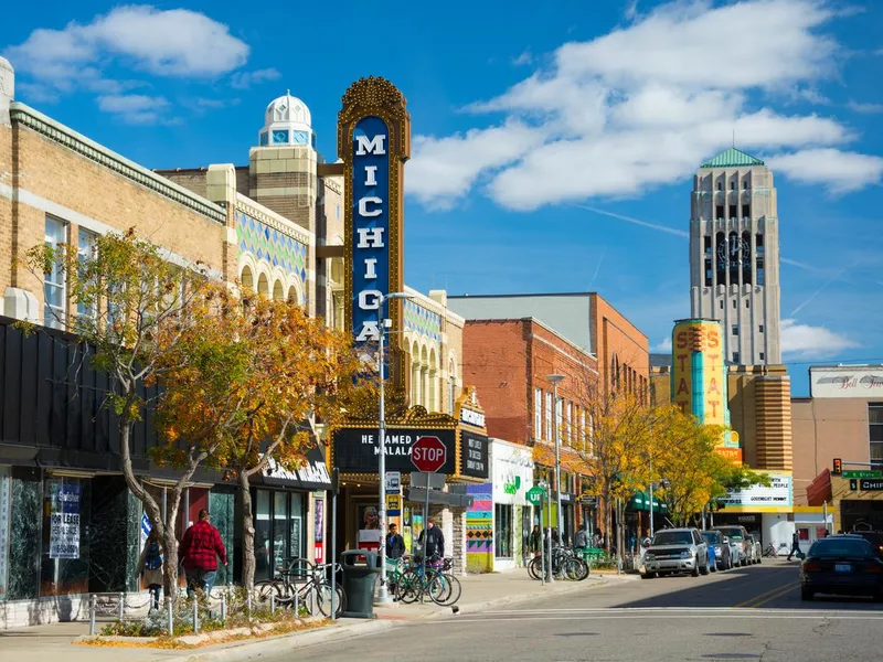 Liberty Street Scene in Ann Arbor