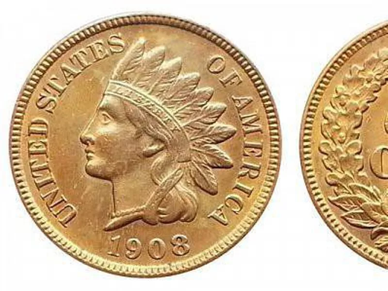 1908 S Indian Head Cent