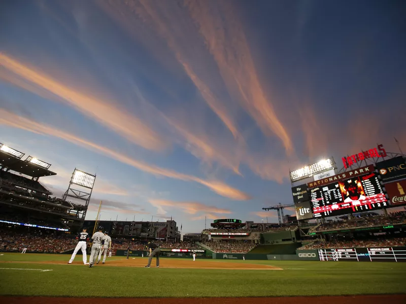 Clouds seen at sunset