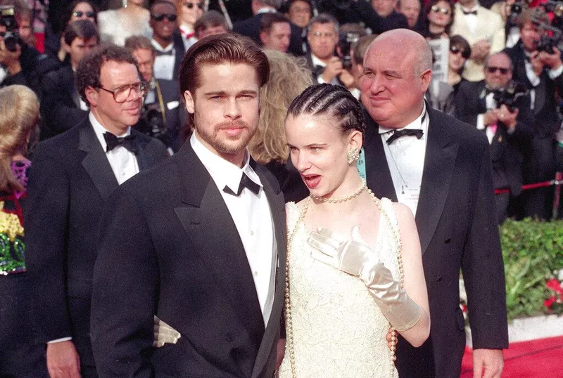 Brad Pii and Juliette Lewis at 1992 Oscars