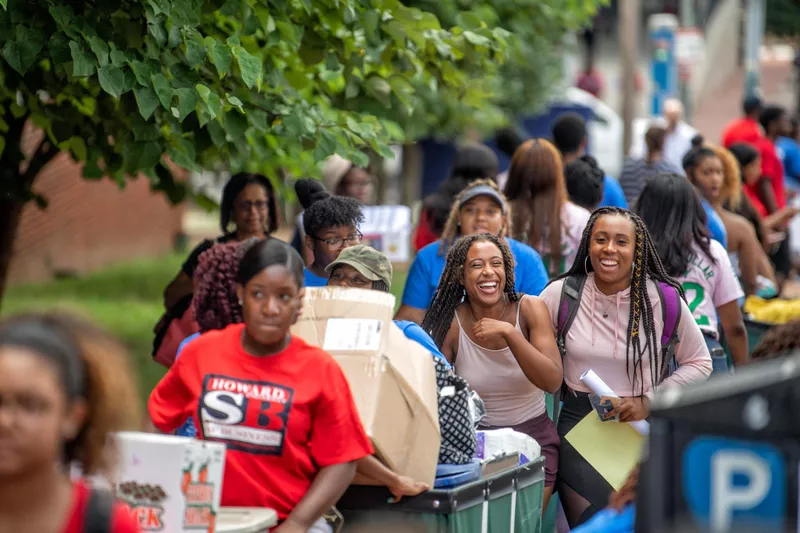 Students at Howard University