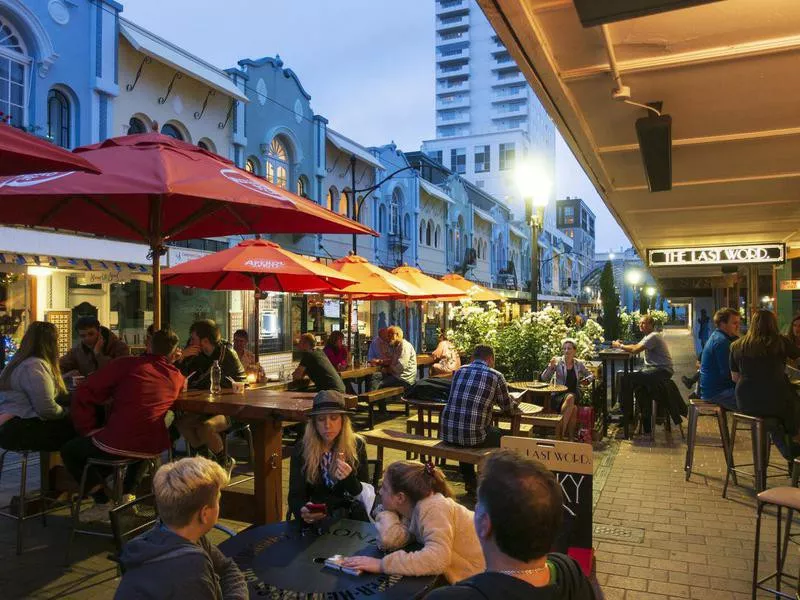 New Regent Street in downtown Christchurch, New Zealand