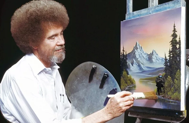 Bernie Sanders and Bob Ross