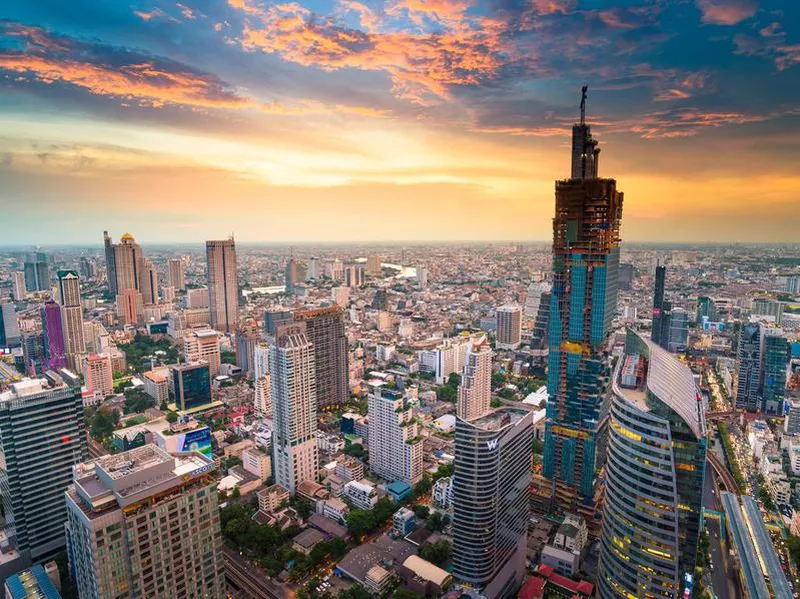 Panoramic view of Bangkok Thailand