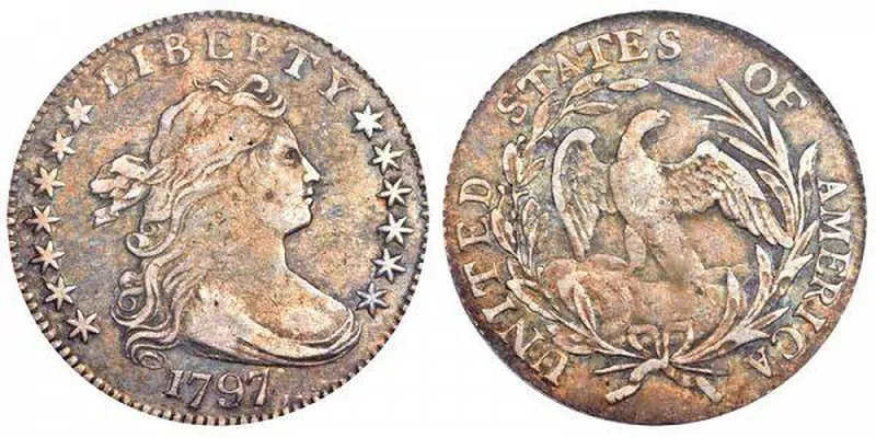 1797 13 Stars Draped Bust Dime