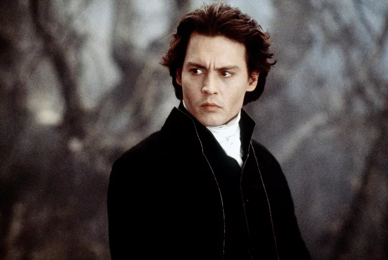 Johnny Depp as Ichabod Crane in Sleepy Hollow