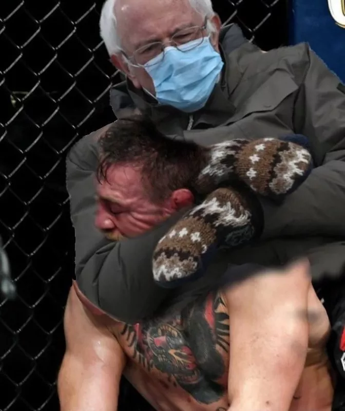 Bernie Sanders chokes out Conor McGregor