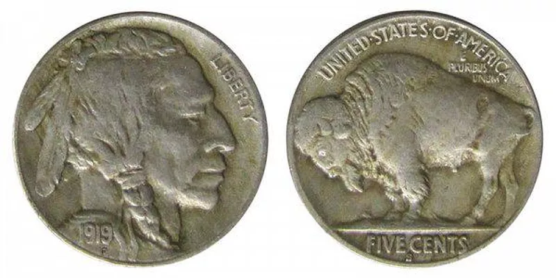 1919 S Buffalo Nickel