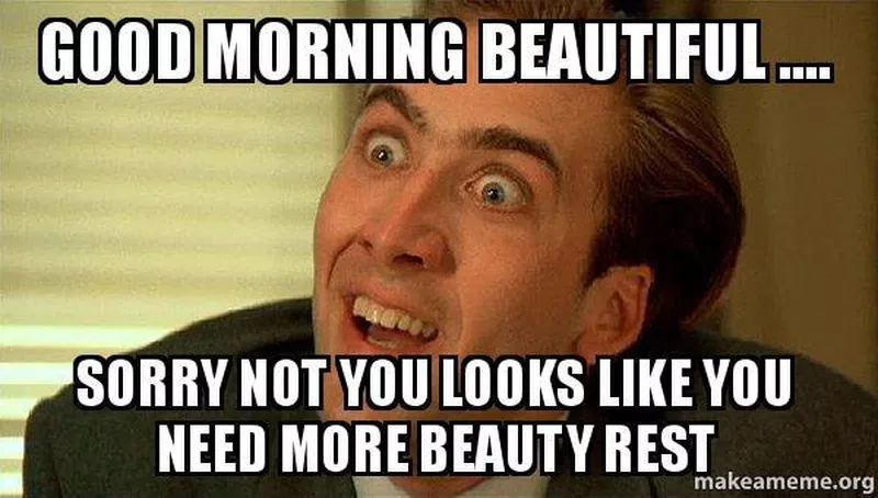 Nicholas Cage morning meme