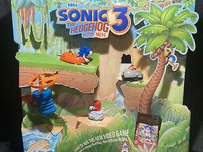 McDonald's Happy Meal Display Sonic The Hedgehog 3 Sega 1993