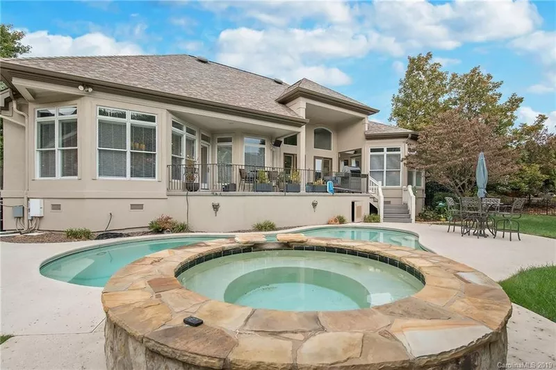 Backyard with pool