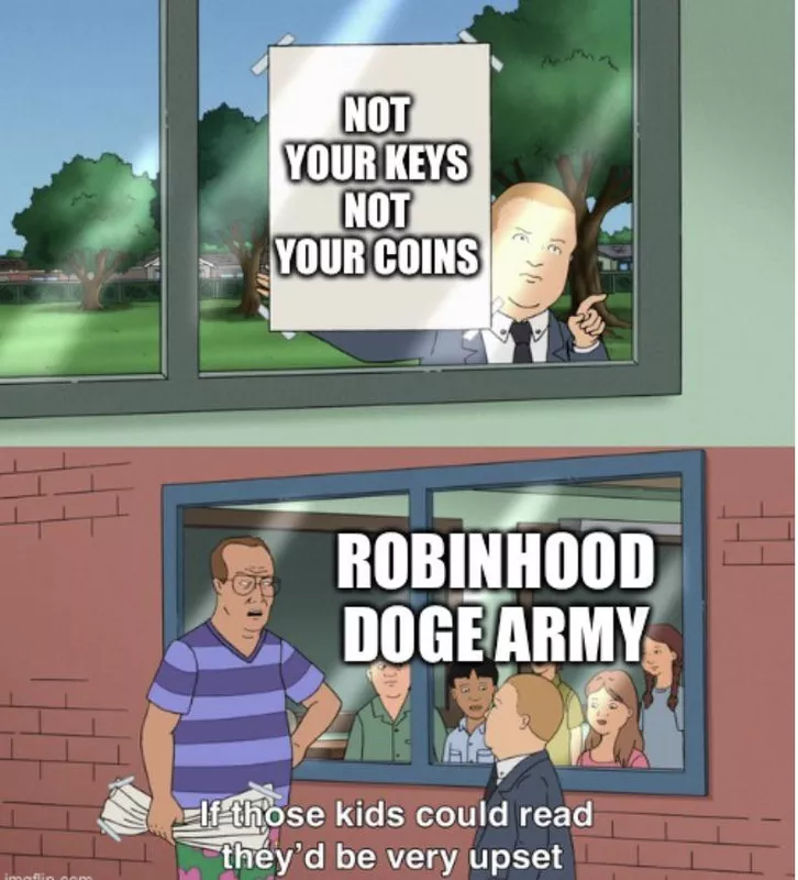 Robinhood dogecoin meme