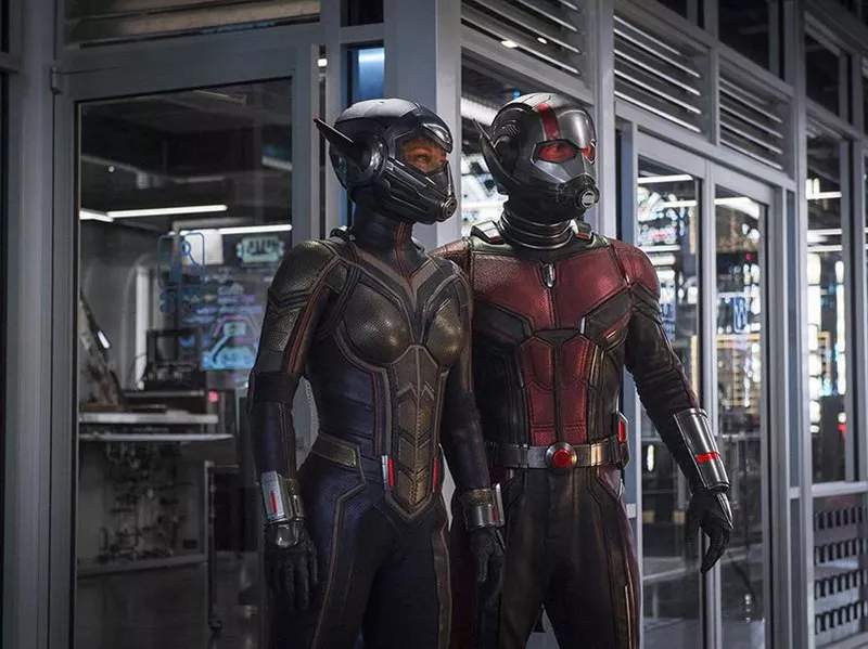 Paul Rudd and Evangeline Lilly in Ant-Man and the Wasp (2018)