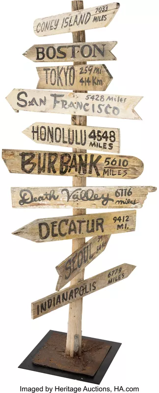 M*A*S*H Directional Signpost