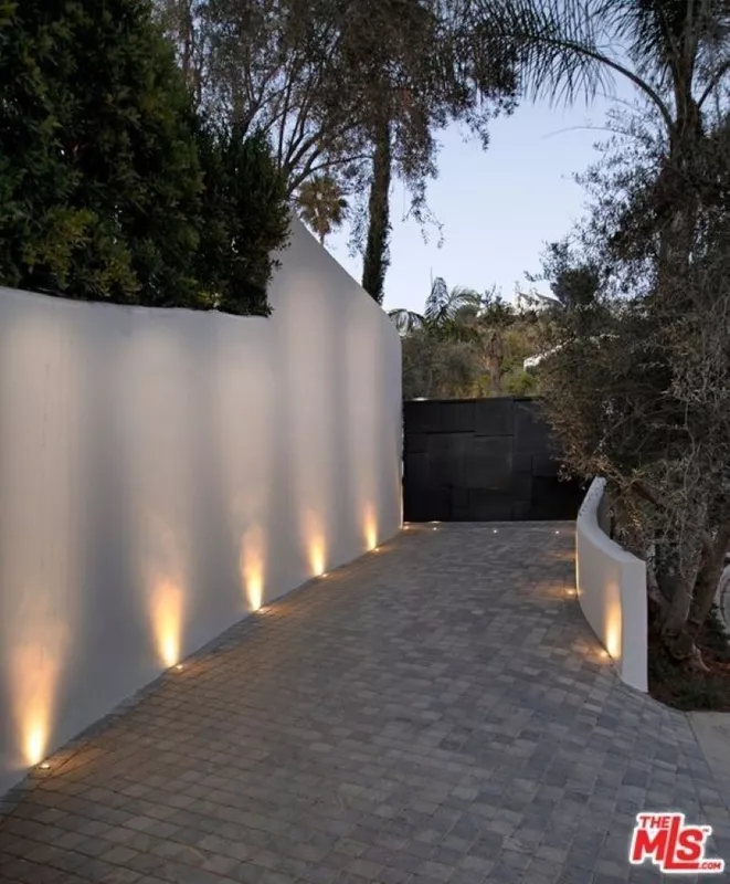 Long gated driveway