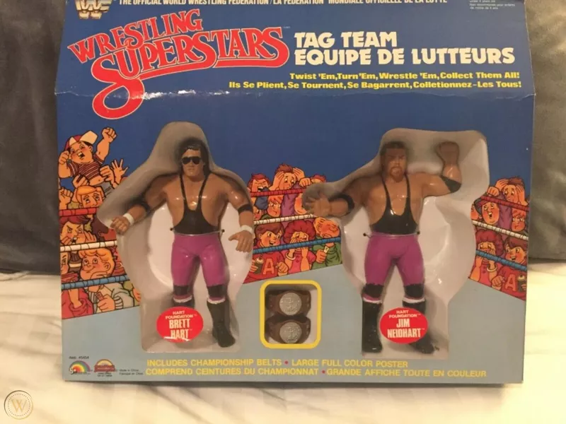 Hart Foundation Wrestling Superstars Tag Team