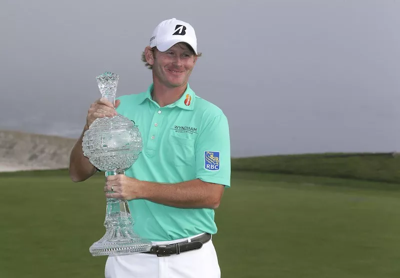 Brandt Snedeker poses with trophy