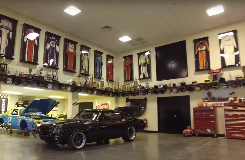 Dale Earnhardt Jr.'s garage