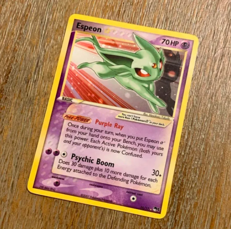 2005 Holo Gold Star Espeon No. 25