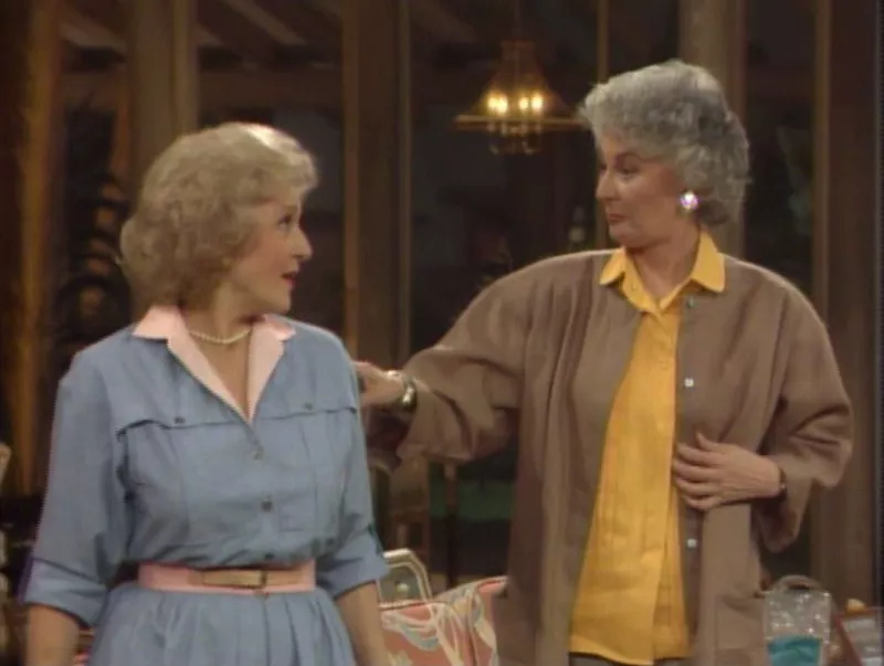 Betty White and Bea Arthur on Golden Girls