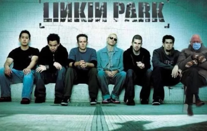 Bernie Sanders with Linkin Park