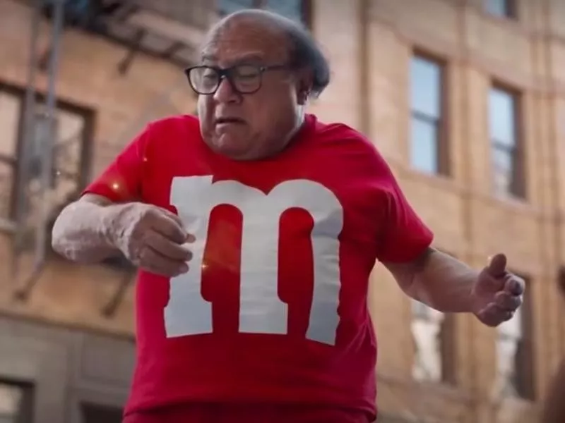 Danny DeVito M&Ms commercial in 2018