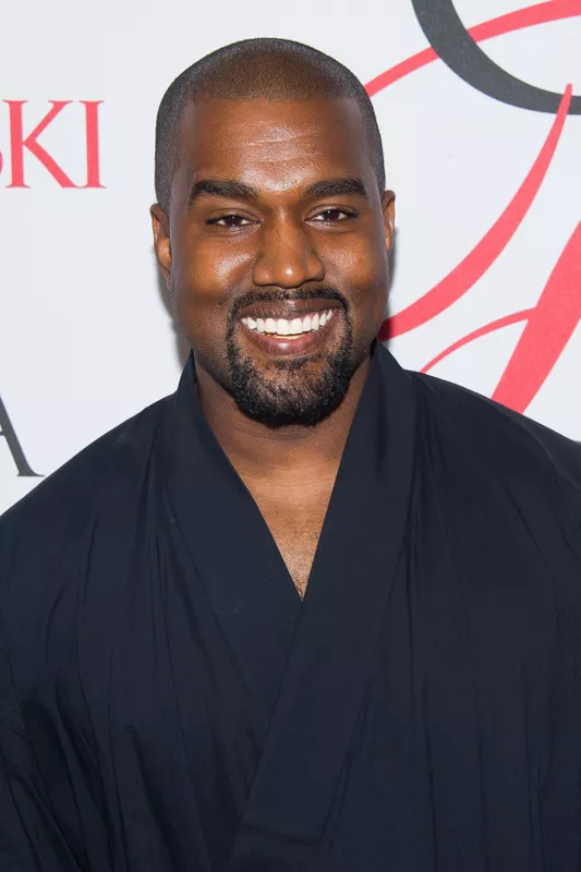 Kanye West smiling