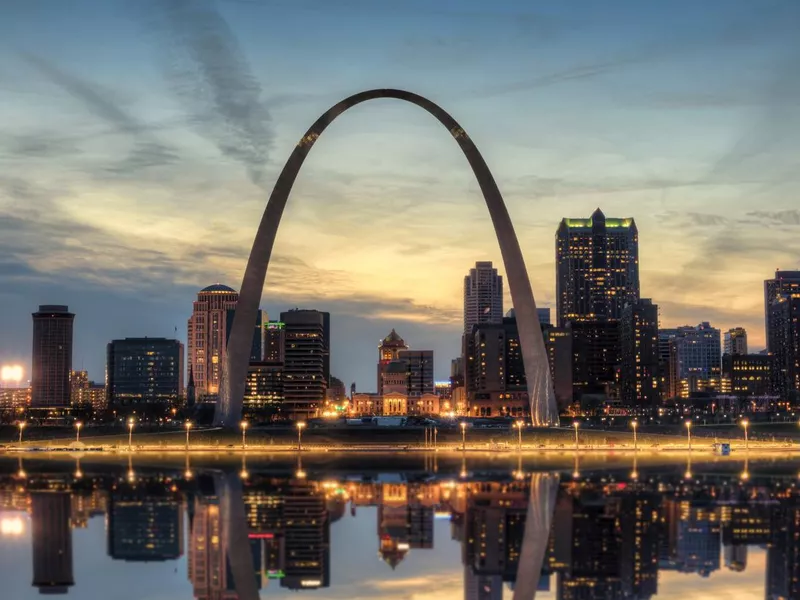 St. Louis Skyline at Sunset