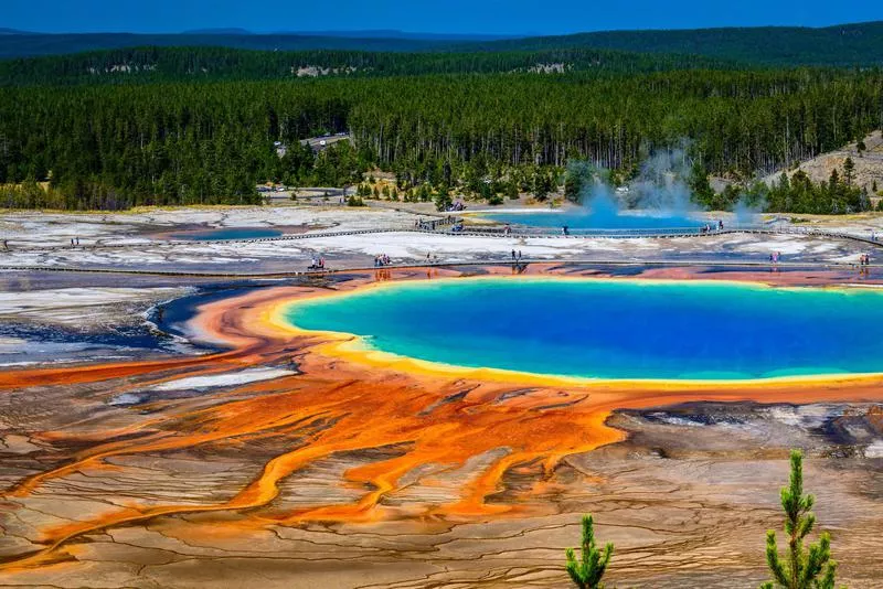 Hot springs in national park