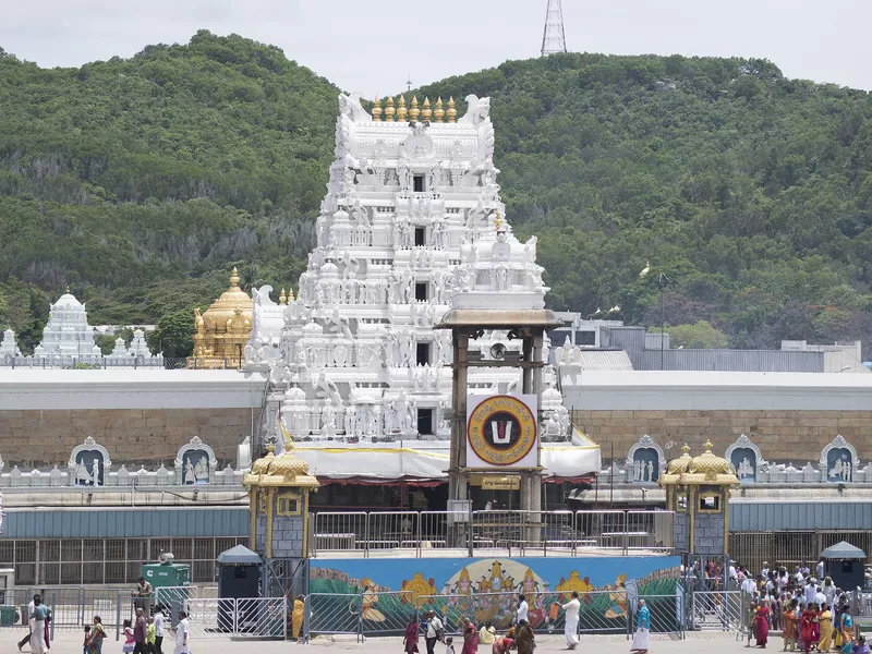 Facade of Tirumala Venkateshwar garbhagriha