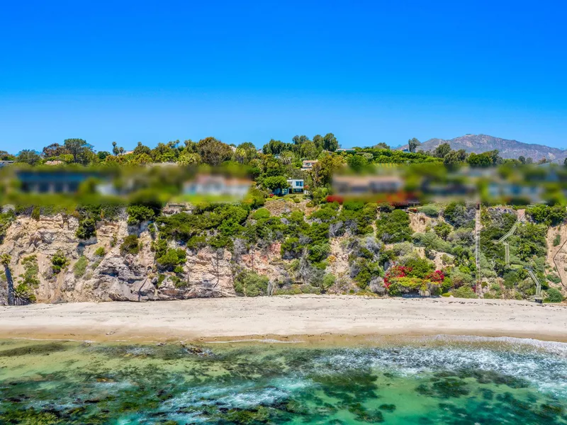 View of Cliffside Drive From Malibu Beach