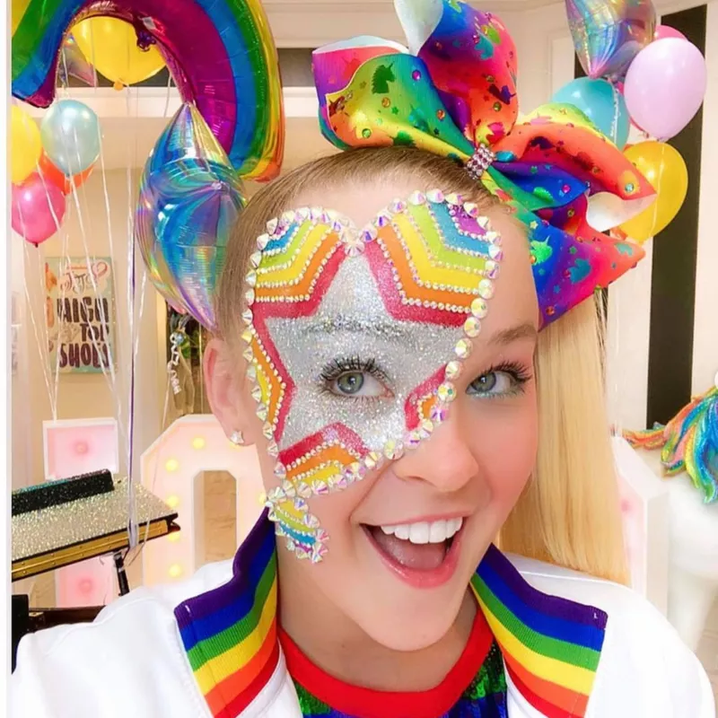 JoJo Siwa in Pride colors