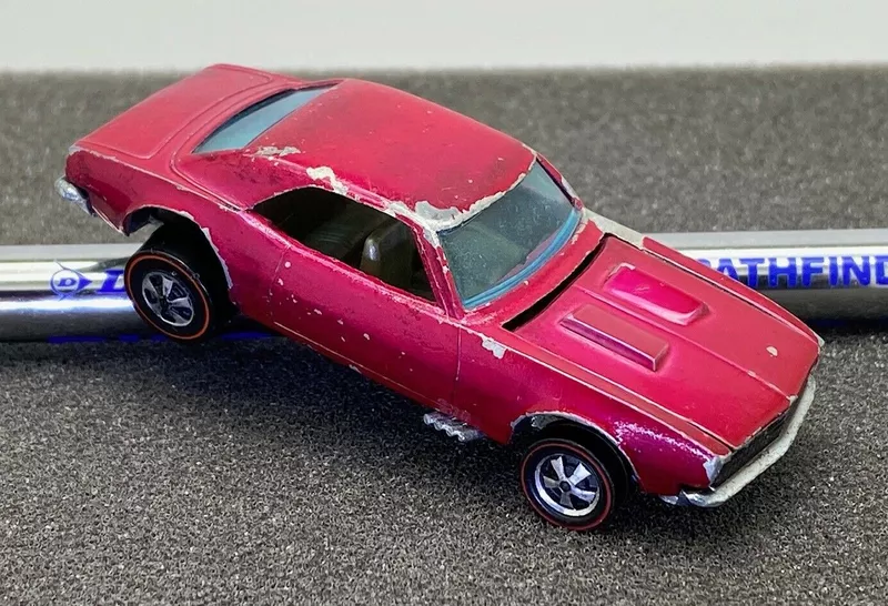 1968 Creamy Pink Camaro Hot Wheels