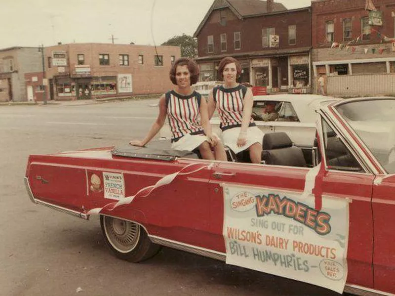 Girls in convertible