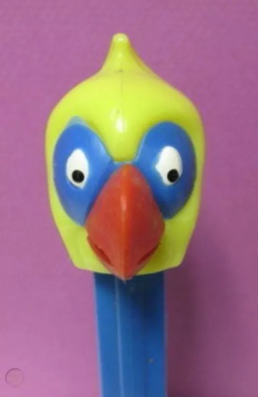 Yellow Parrot Pez Whistle Pez Dispenser MMM