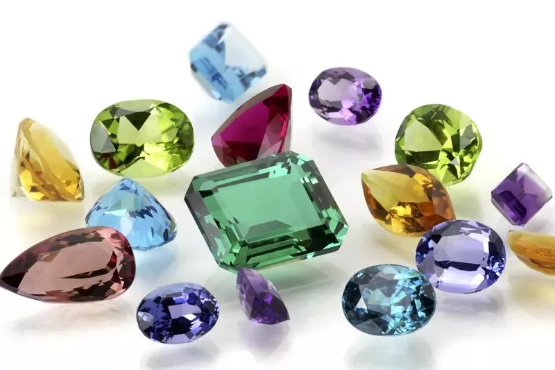 Assorted birthstones